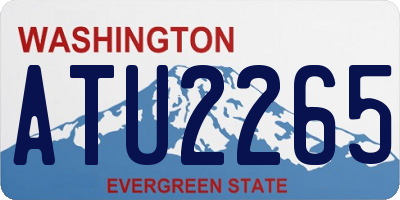 WA license plate ATU2265