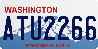 WA license plate ATU2266
