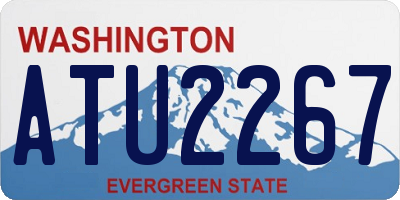WA license plate ATU2267