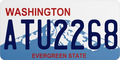 WA license plate ATU2268