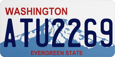 WA license plate ATU2269