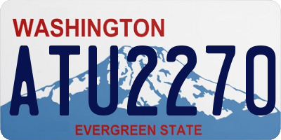 WA license plate ATU2270