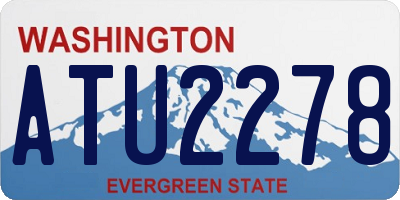 WA license plate ATU2278