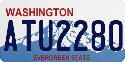 WA license plate ATU2280