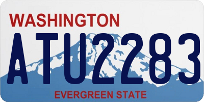 WA license plate ATU2283