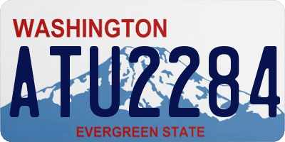 WA license plate ATU2284