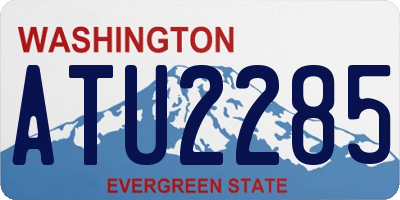 WA license plate ATU2285