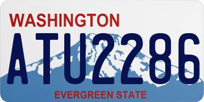 WA license plate ATU2286