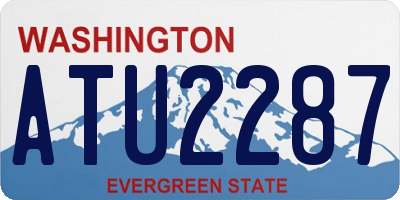 WA license plate ATU2287