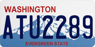 WA license plate ATU2289