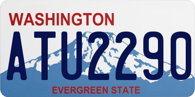 WA license plate ATU2290
