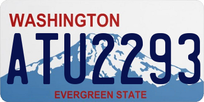 WA license plate ATU2293
