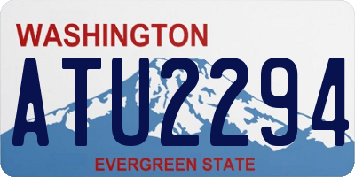 WA license plate ATU2294