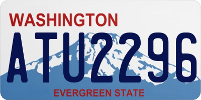WA license plate ATU2296