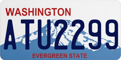 WA license plate ATU2299