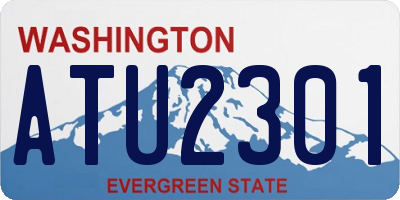 WA license plate ATU2301