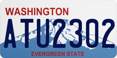 WA license plate ATU2302