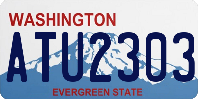 WA license plate ATU2303