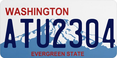 WA license plate ATU2304