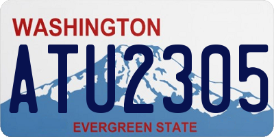 WA license plate ATU2305