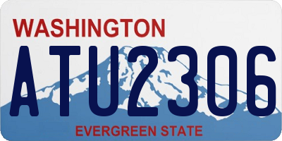 WA license plate ATU2306
