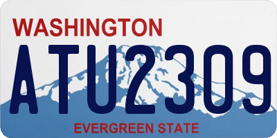 WA license plate ATU2309