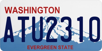 WA license plate ATU2310