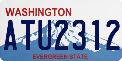 WA license plate ATU2312