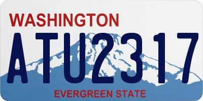 WA license plate ATU2317