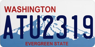 WA license plate ATU2319