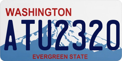 WA license plate ATU2320