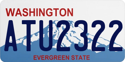 WA license plate ATU2322