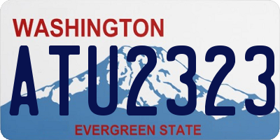 WA license plate ATU2323