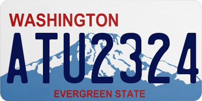 WA license plate ATU2324