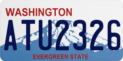 WA license plate ATU2326