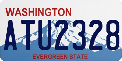 WA license plate ATU2328