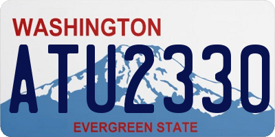 WA license plate ATU2330