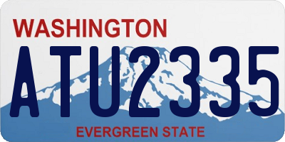 WA license plate ATU2335