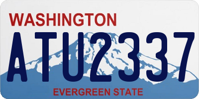 WA license plate ATU2337