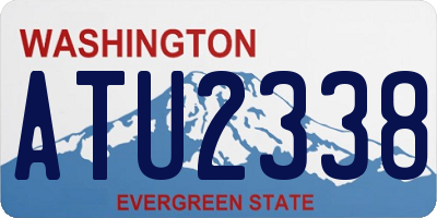 WA license plate ATU2338