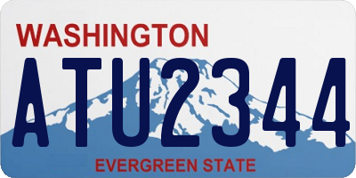 WA license plate ATU2344