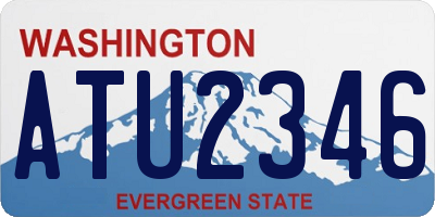 WA license plate ATU2346