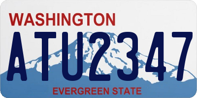 WA license plate ATU2347