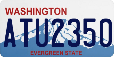 WA license plate ATU2350
