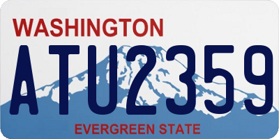 WA license plate ATU2359