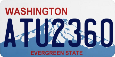 WA license plate ATU2360