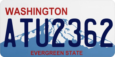 WA license plate ATU2362