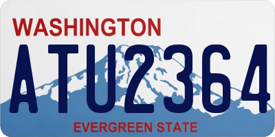 WA license plate ATU2364