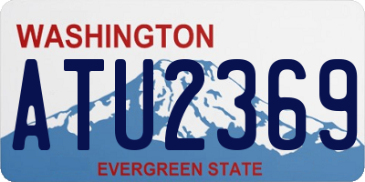 WA license plate ATU2369