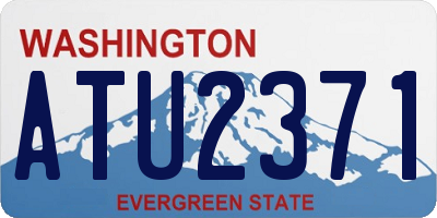 WA license plate ATU2371